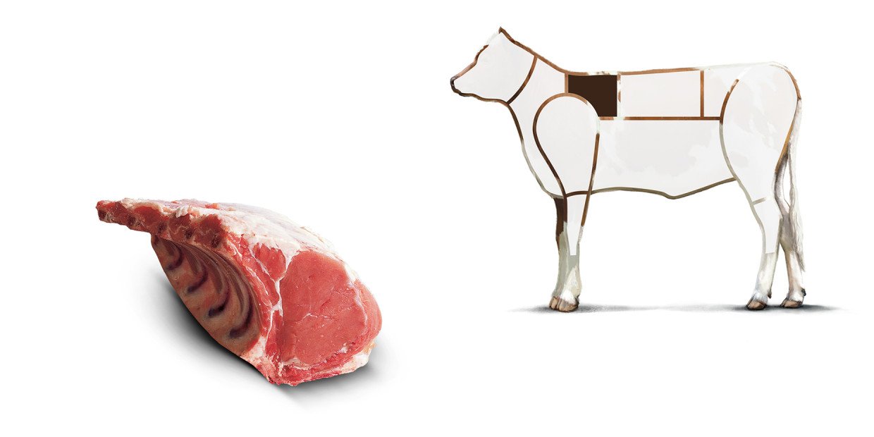 Fleischkunde Kalb Hohruecken Koteletts