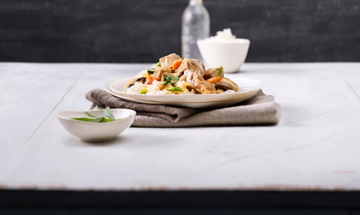 Blanquette De Veau Weisses Ragout Schweizer Fleisch
