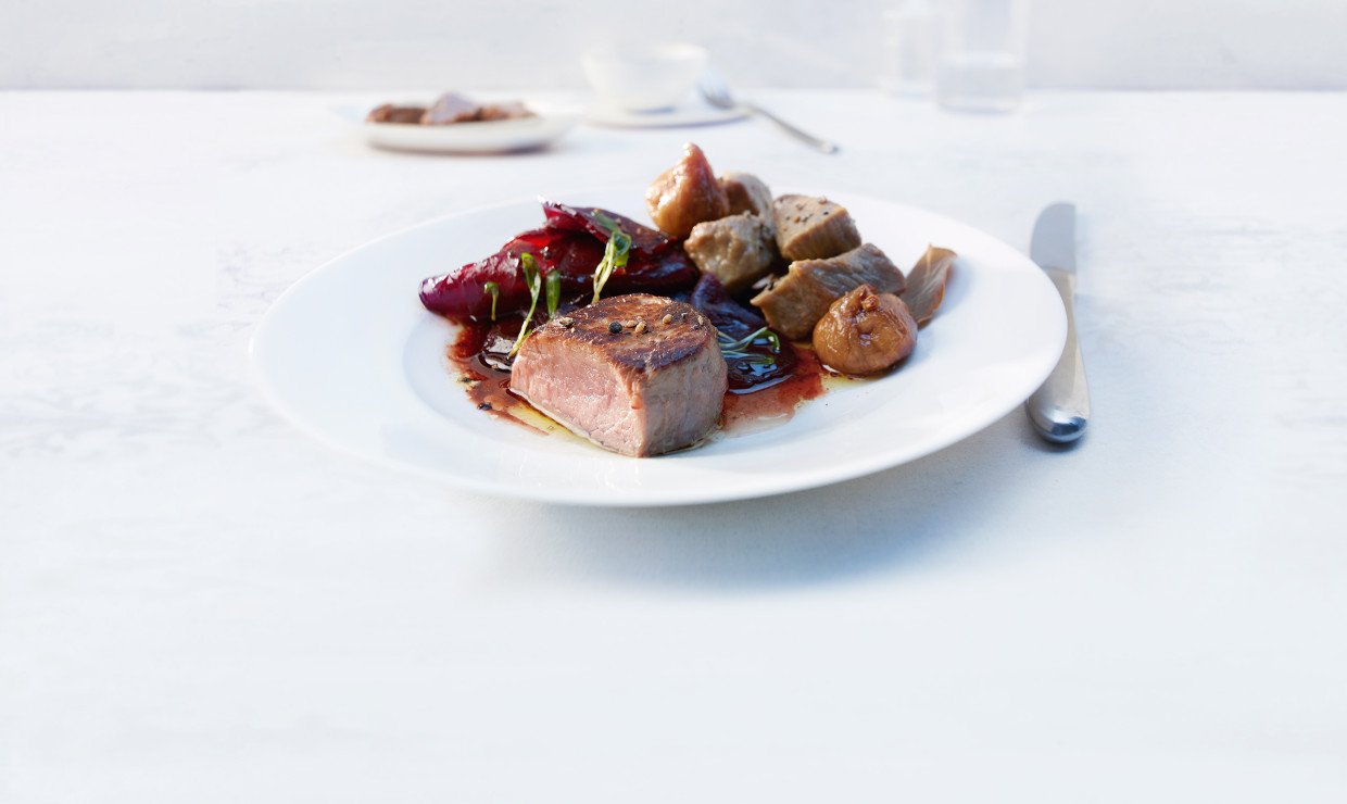 Rezept Kalbsragout mit getrockneten Feigen