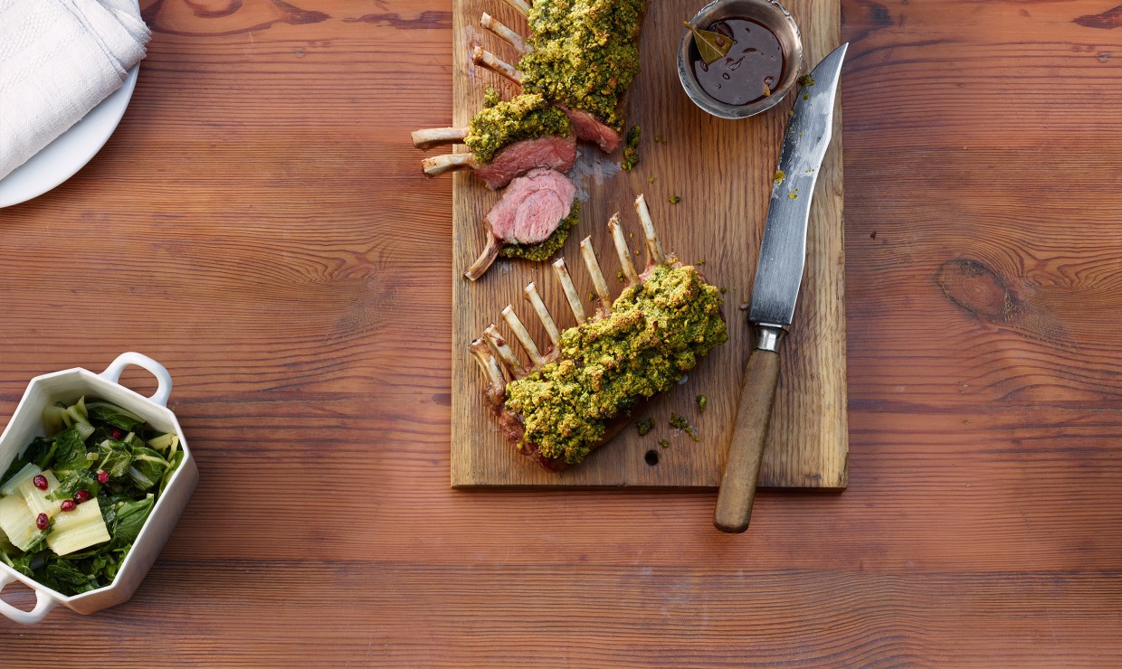 Lammracks Mit Pistazien-Kräuterkruste - Schweizer Fleisch