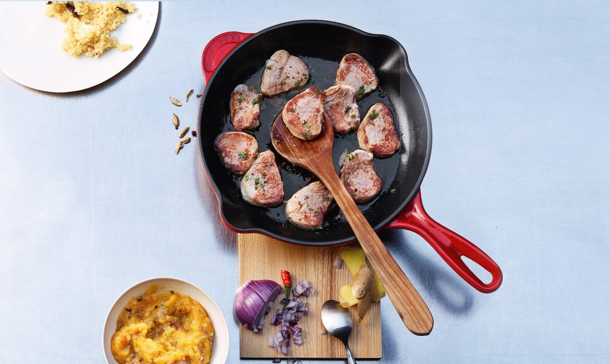 Rezept_Schweinsfilet_Medaillons_mit_Aprikosenchutney_und_Couscous
