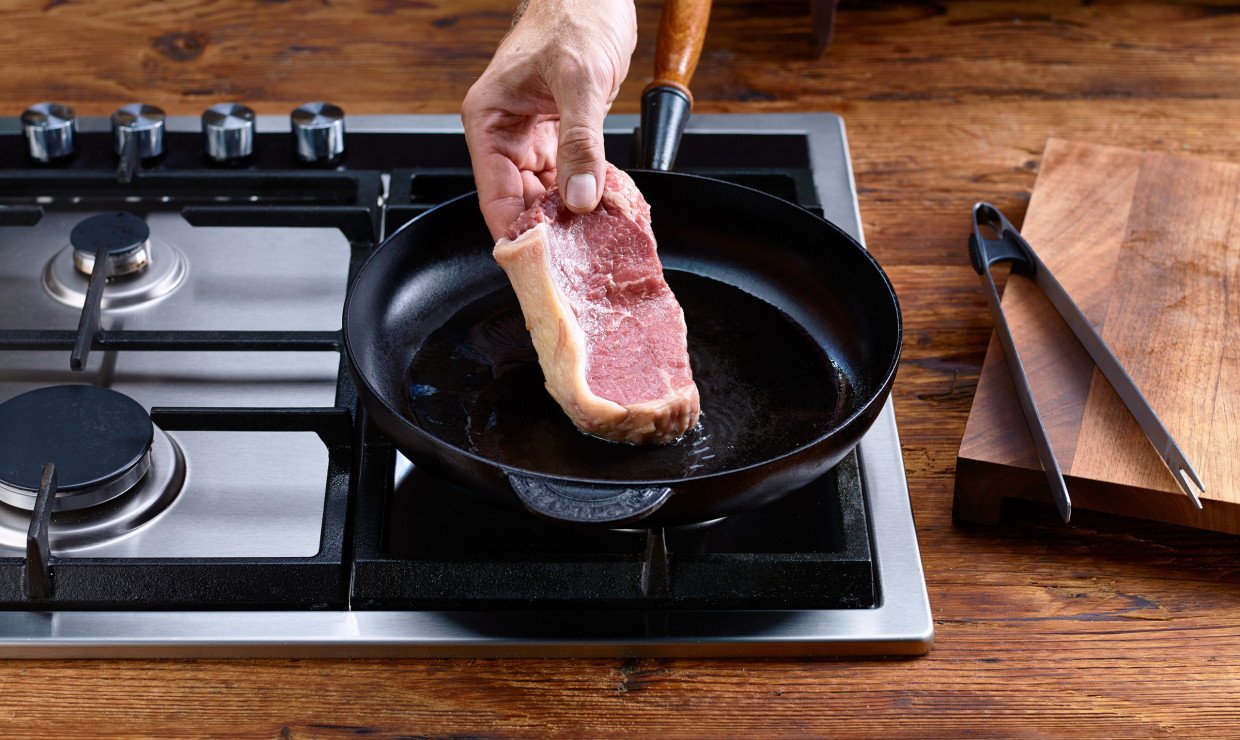 Braten in der Pfanne: Öl