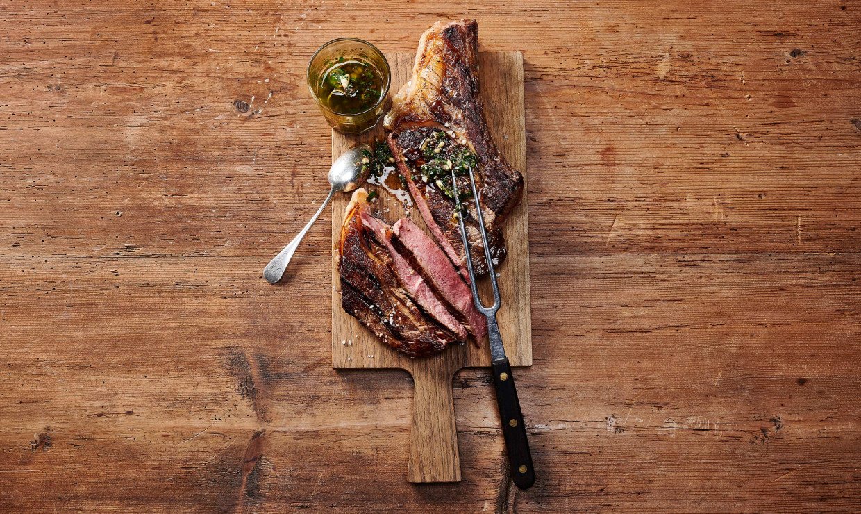 Cote de Boeuf Fleisch Stück geschnitten