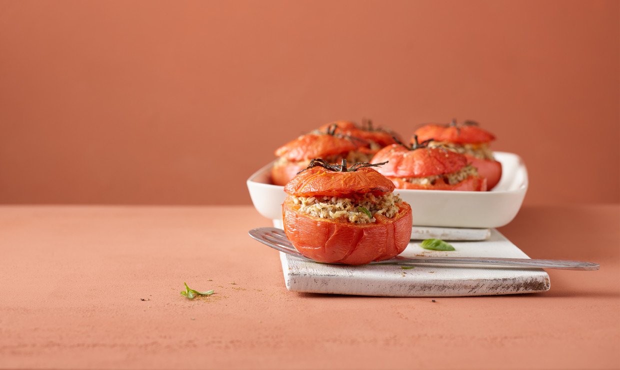 Gefüllte Tomaten mit Hackfleisch und Reis - Schweizer Fleisch