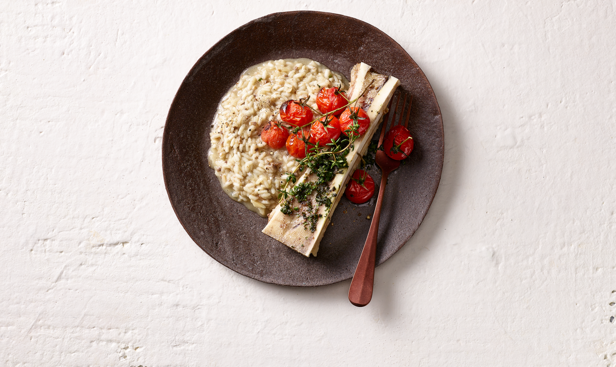 Risotto mit Knochen