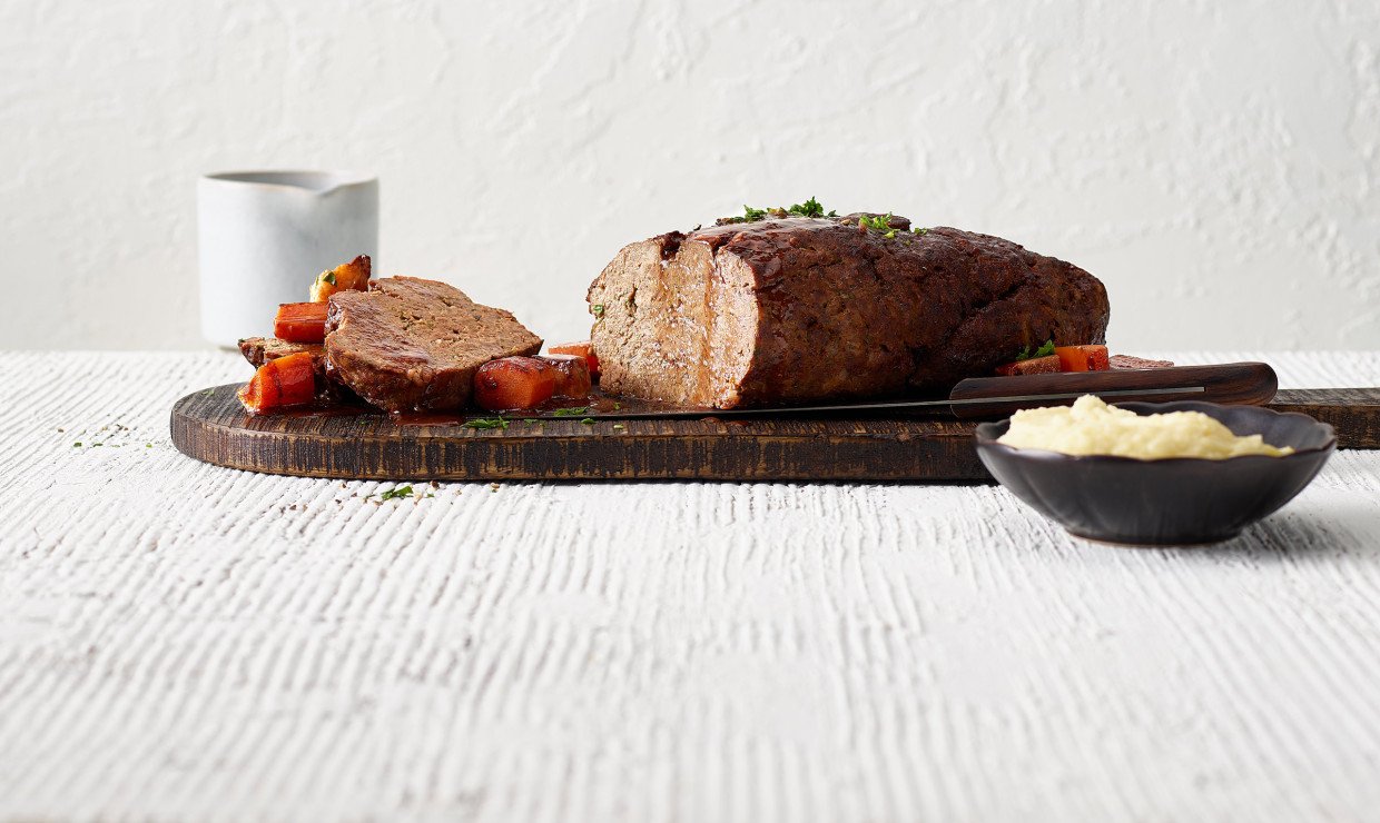 Hackbraten mit Kartoffelstock