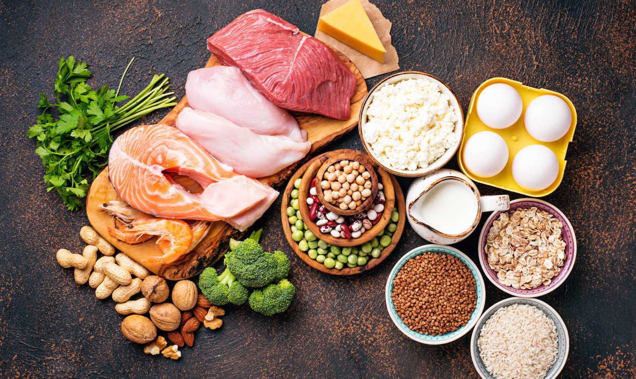 Fleisch und Proteine