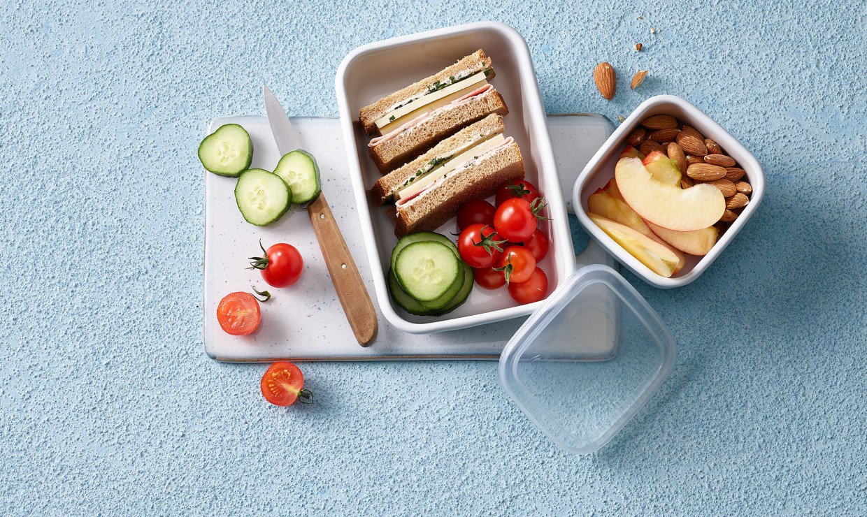 Lunchbox Schinken Käse Sandwich