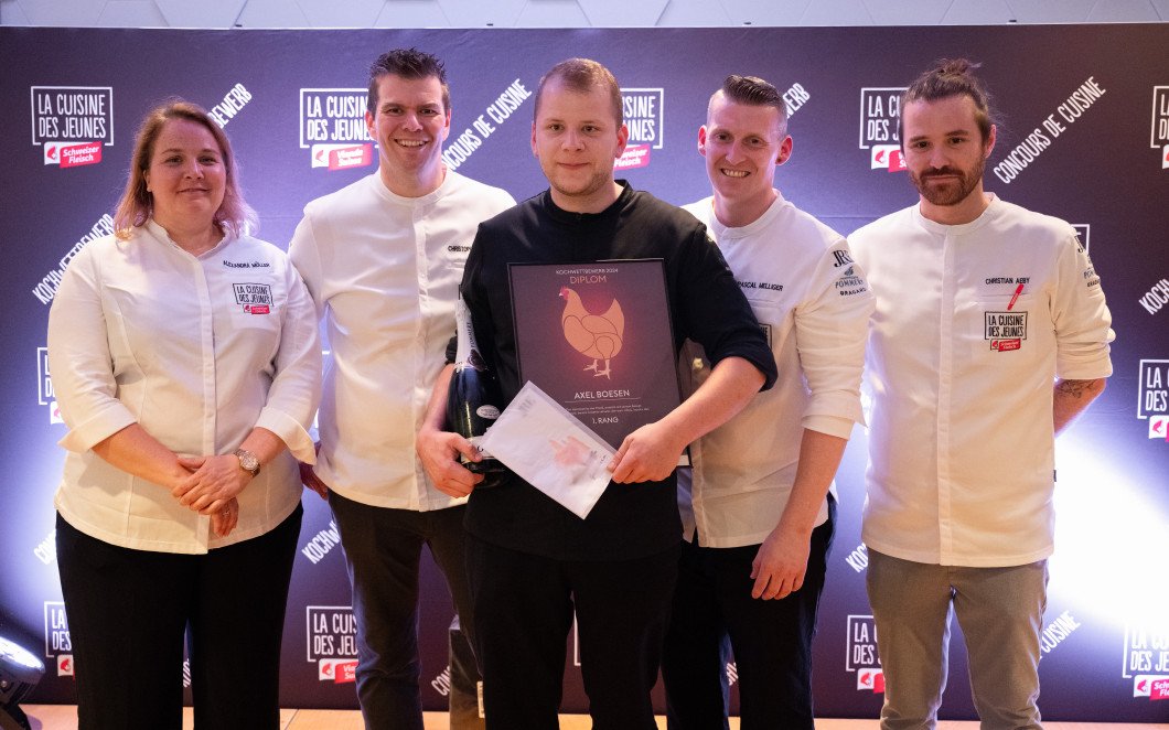 Siegerehrung , Axel mit Jury