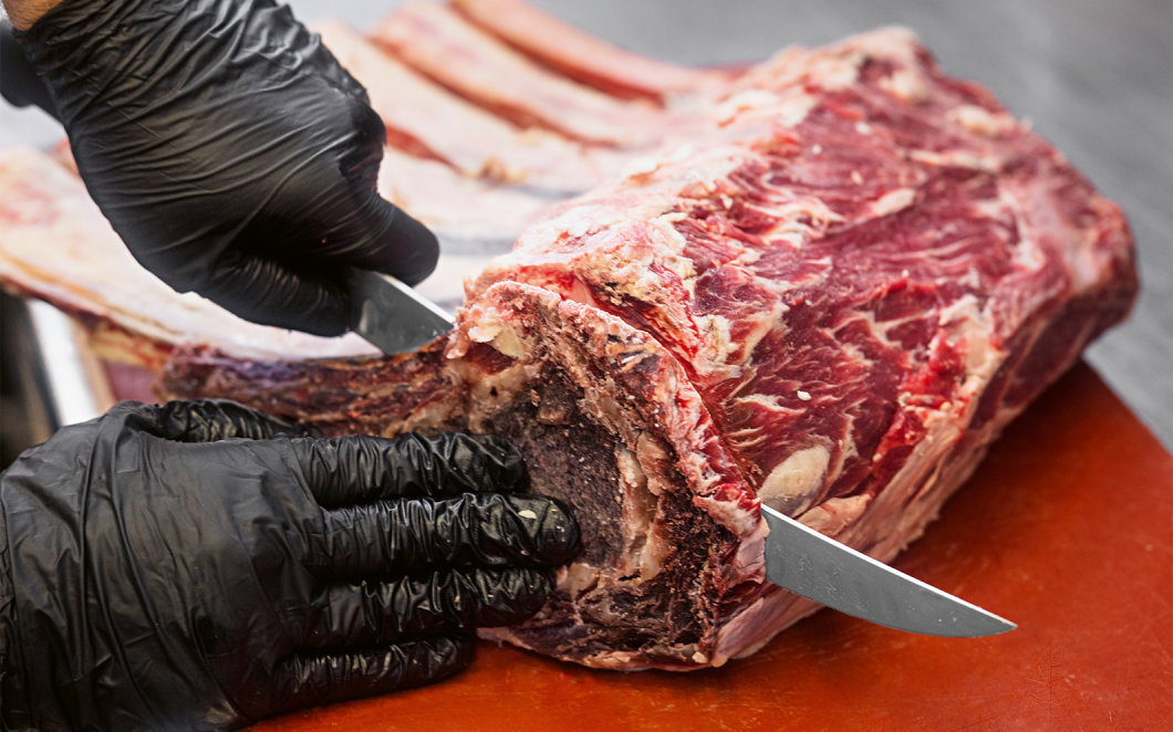 Beef Fleisch zuschneiden