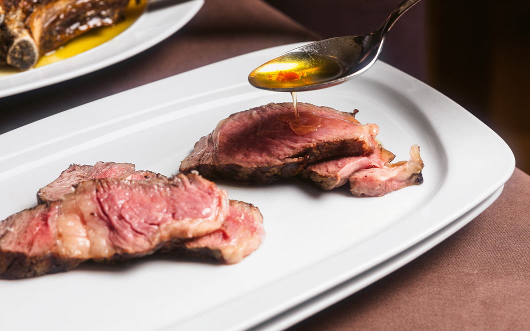 Fleisch zubereitet