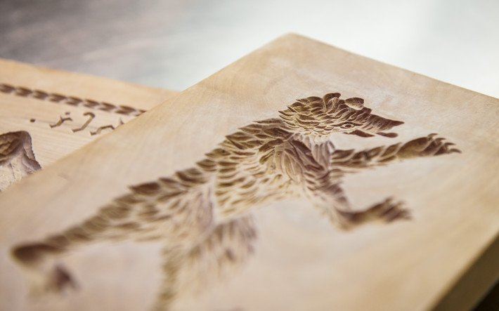 Biber-Modelle aus Holz