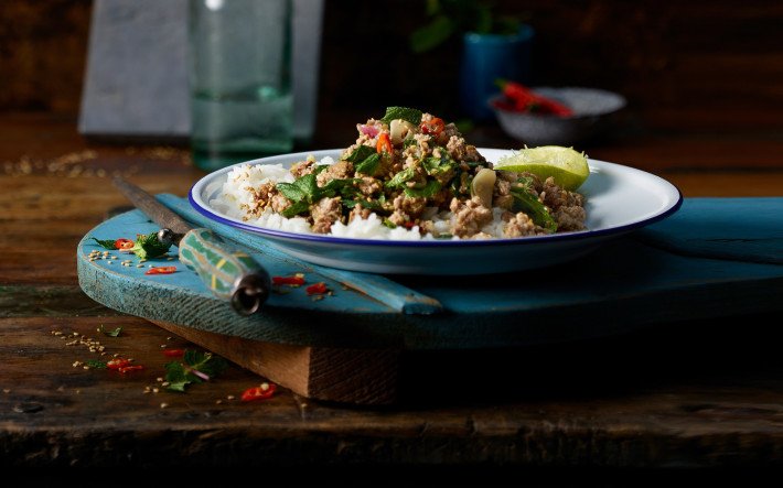 Laab-Asiatischer-Hackfleischsalat