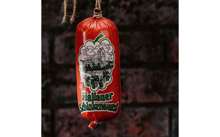 Die Hallauer Schinkenwurst