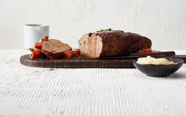 Hackbraten mit Kartoffelstock