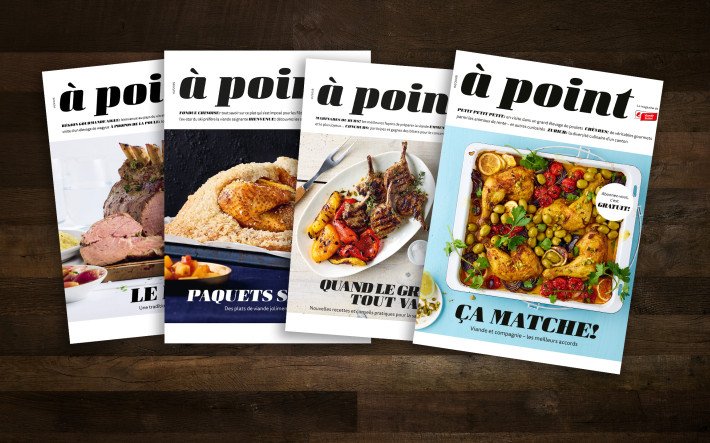 Magazine auf Holz-Untergrund