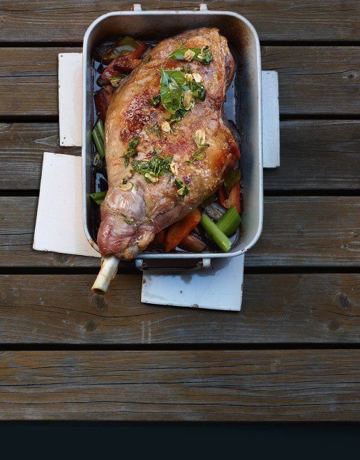 Lammgigot mit Rosmarin, Knoblauch und Feigen - Schweizer Fleisch