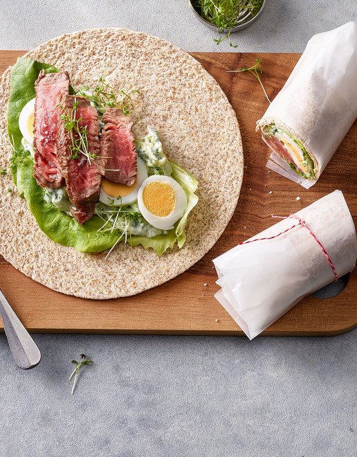 Wrap mit Rindfleisch