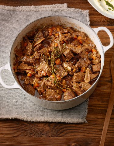 Rezept Rindsragout an Steinpilz Thymian Sauce