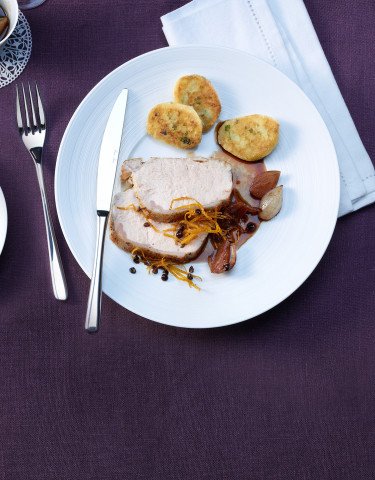 Rezept-Kalbsnierstück-niedergegart-an-Rotweinsauce