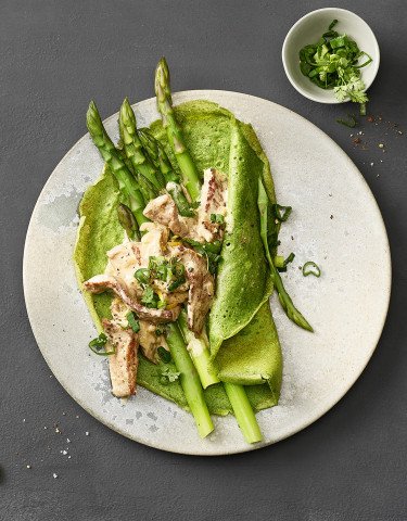 Herobild Spinat Crepes