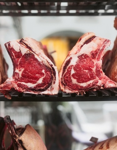 Fleisch am reifen