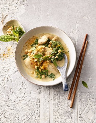 Grünes Poulet Curry