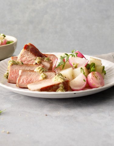 Kalbssteak mit Limettenbutter