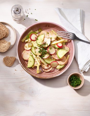 Salade de cervelas et fromage