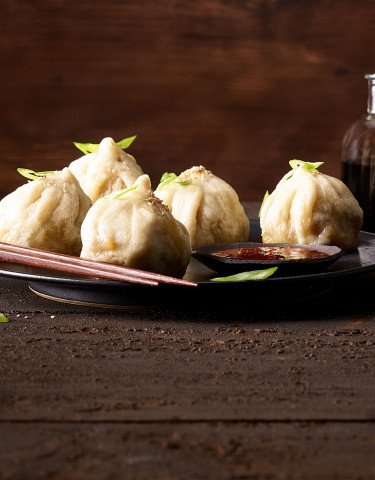 Kürbisdumpling mit Hackfleisch